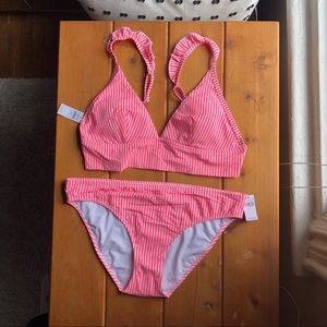 AERIE Seer Sucker Striped Bikini